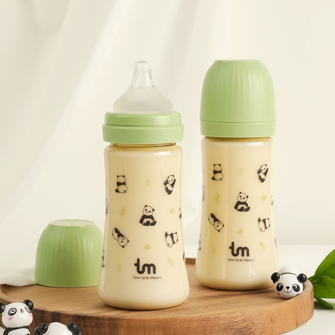 토비앤몰리 포포 PPSU 트윈젖병, 그린, 280ml, 2개