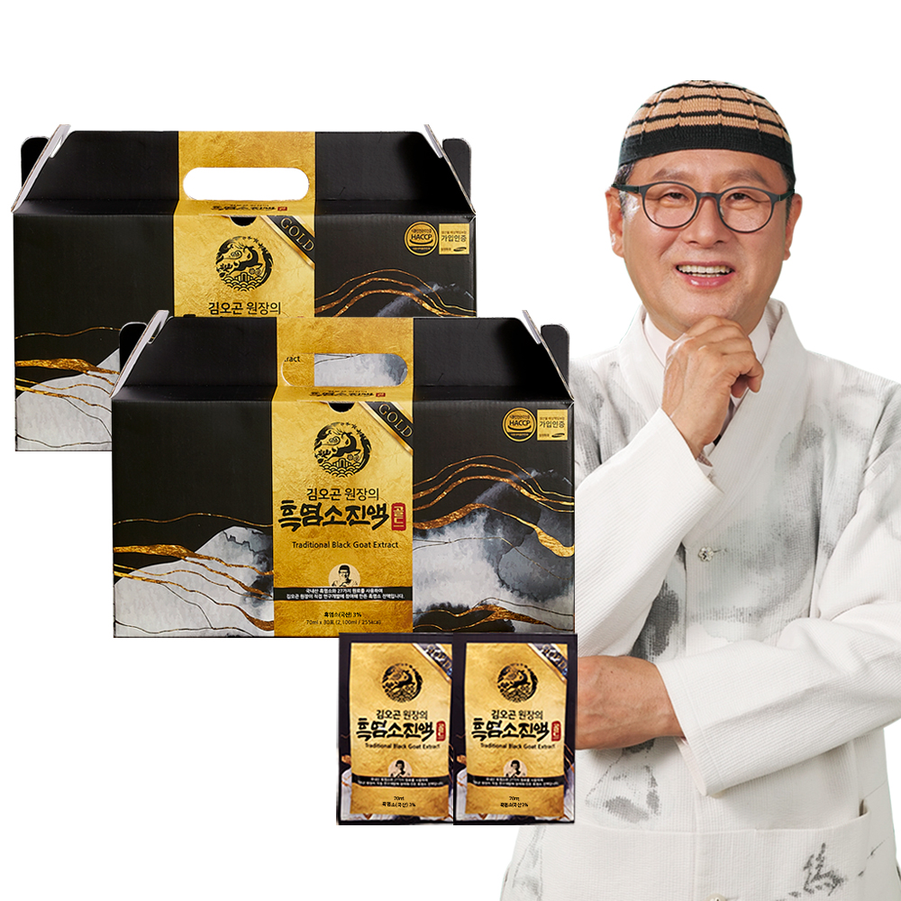 김오곤 원장의 흑염소진액 골드, 70ml, 30포, 2박스 상세 이미지 2