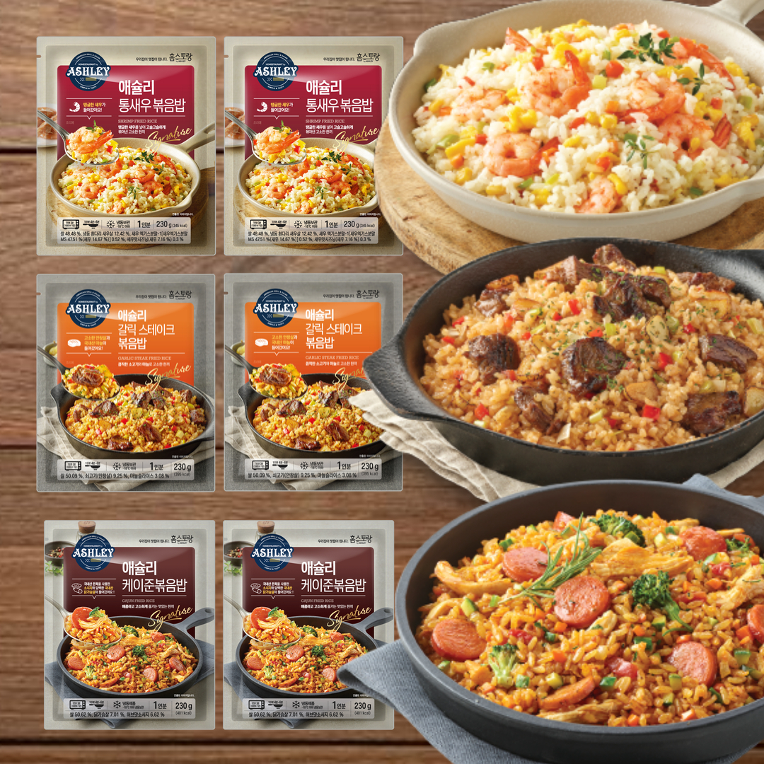 [토스] 애슐리 볶음밥 3가지맛 각2봉씩 6봉 (9,900원/무료)