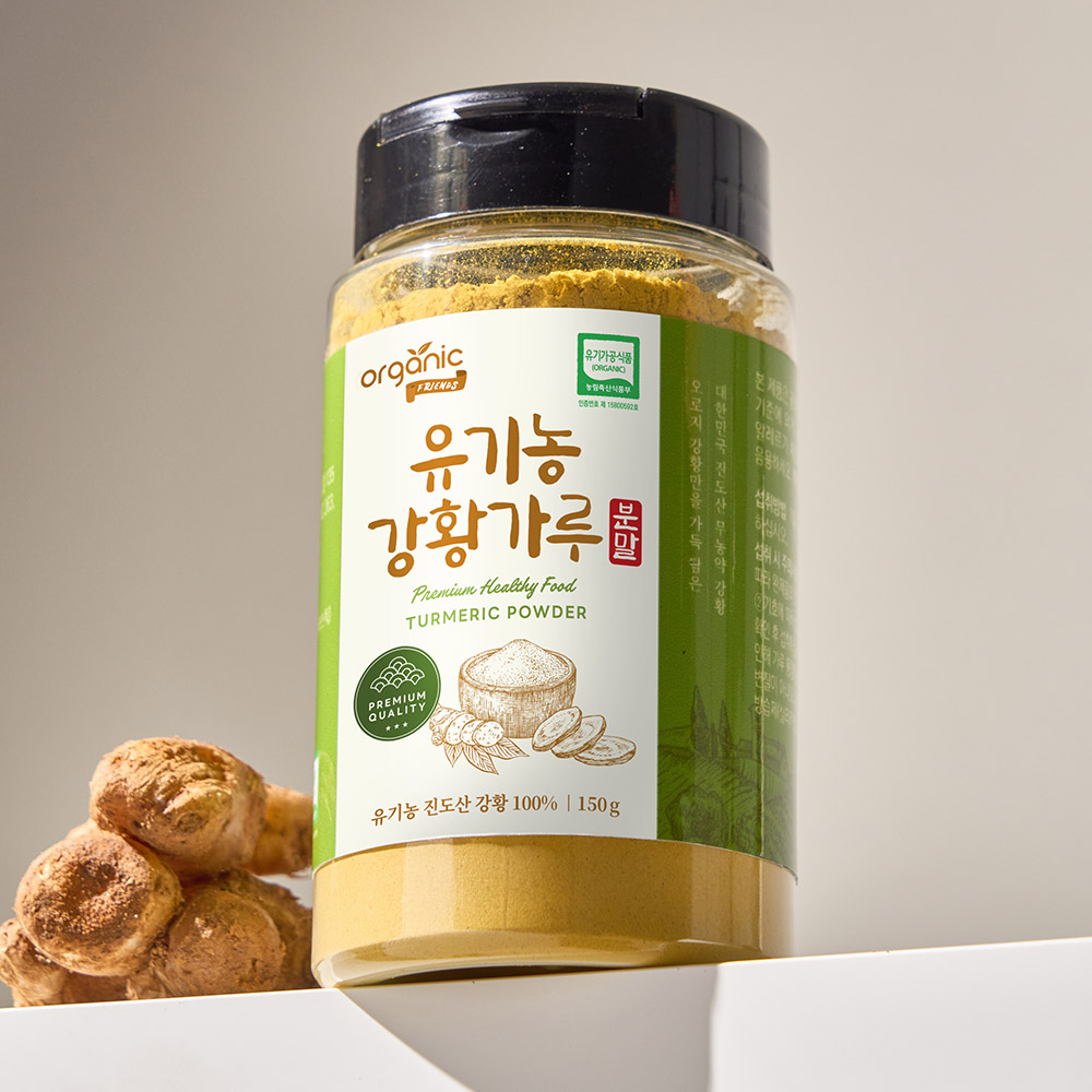 오가닉프렌즈 진도산 유기농 강황가루, 150g, 1개 상품 이미지 1