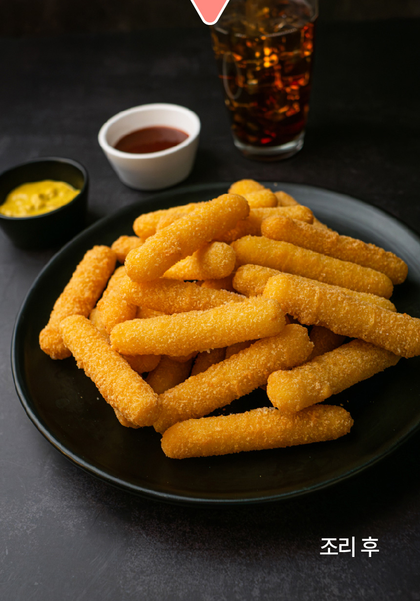 맘스터치 모짜렐라 치즈스틱, 1kg, 2개