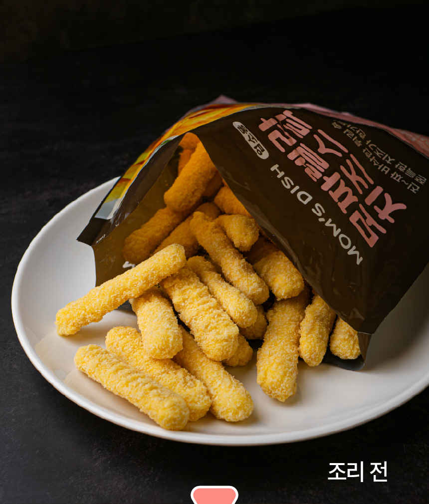 맘스터치 모짜렐라 치즈스틱, 1kg, 2개