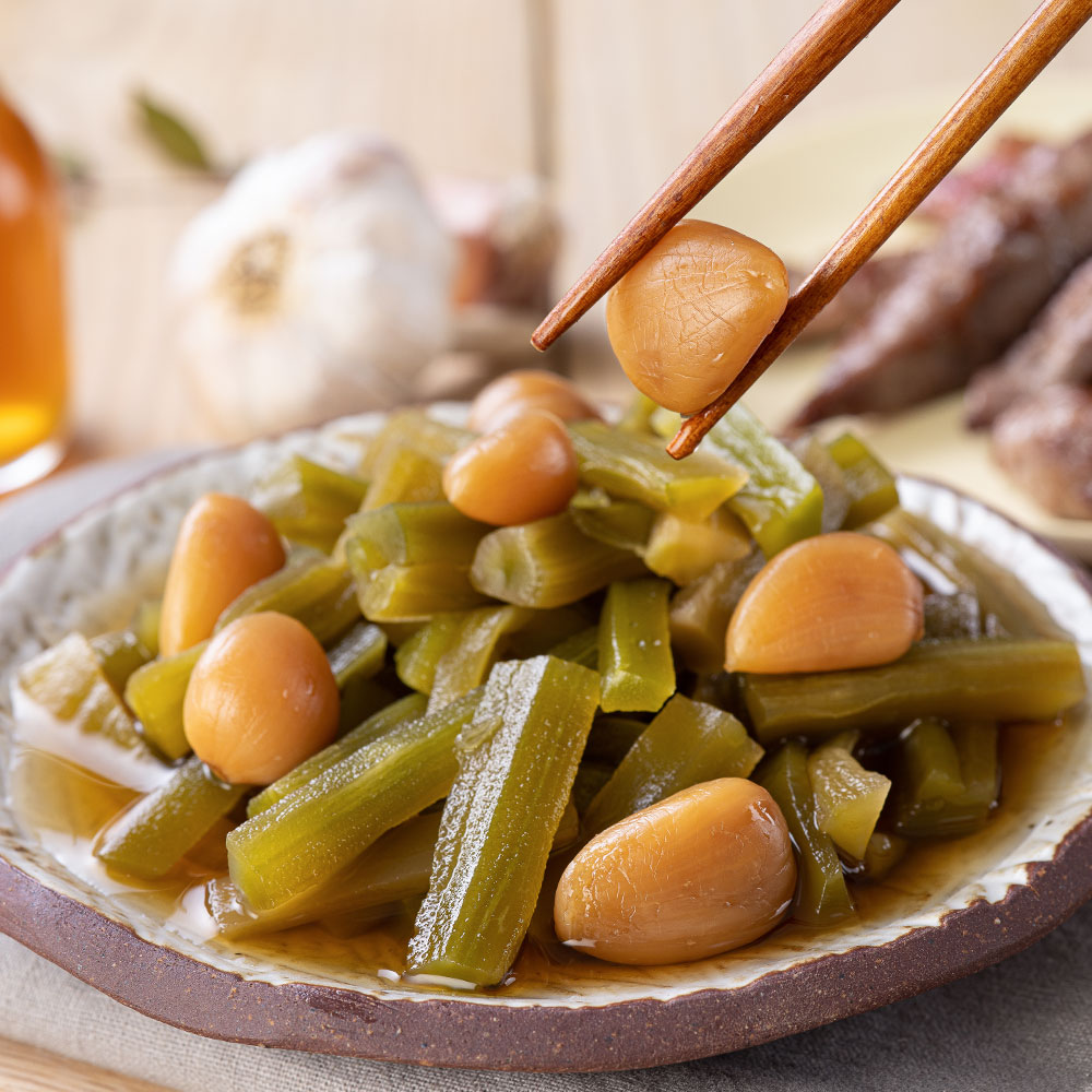 [토스쇼핑] 오독오독 궁채 알마늘 장아찌, 1kg, 1팩