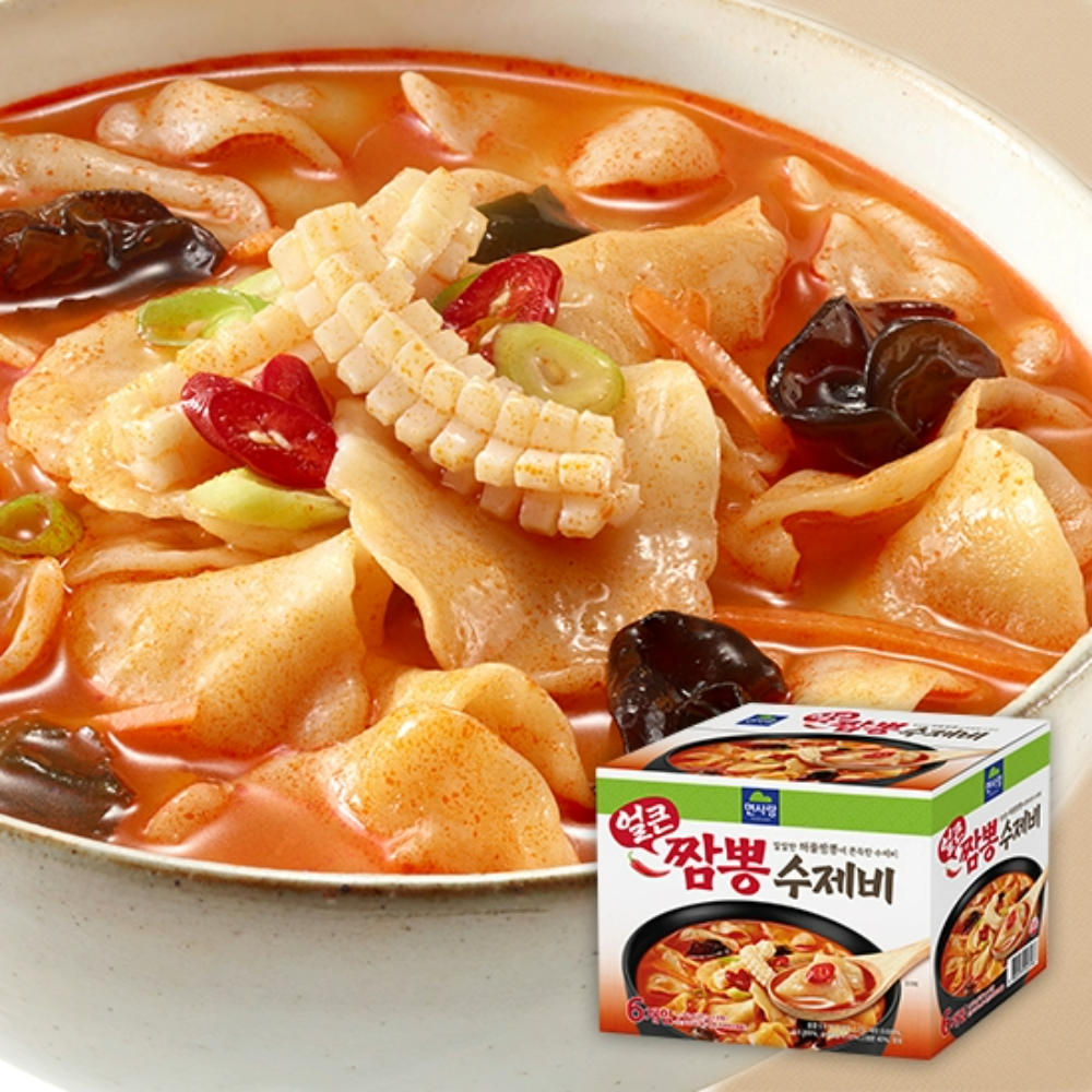 면사랑 얼큰짬뽕수제비 197g x 6인분