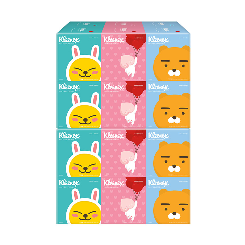 크리넥스 디럭스 미니티슈 카카오 230매 12개입