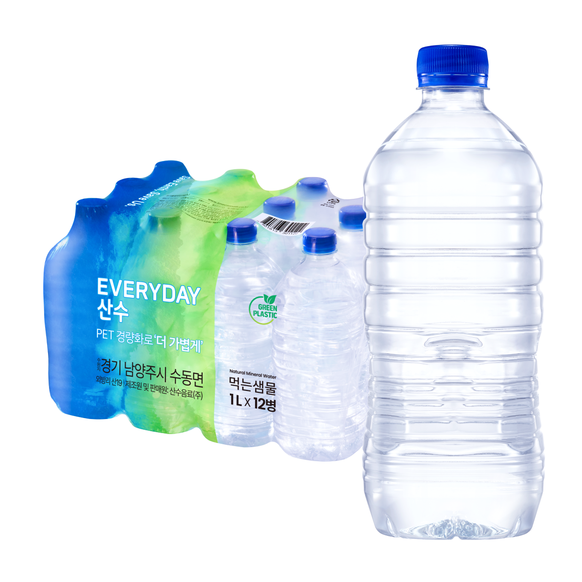 아임에코 가벼운샘 산수, 1L, 24개