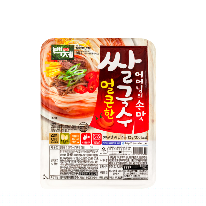 백제 쌀국수, 얼큰한맛, 92g, 30개