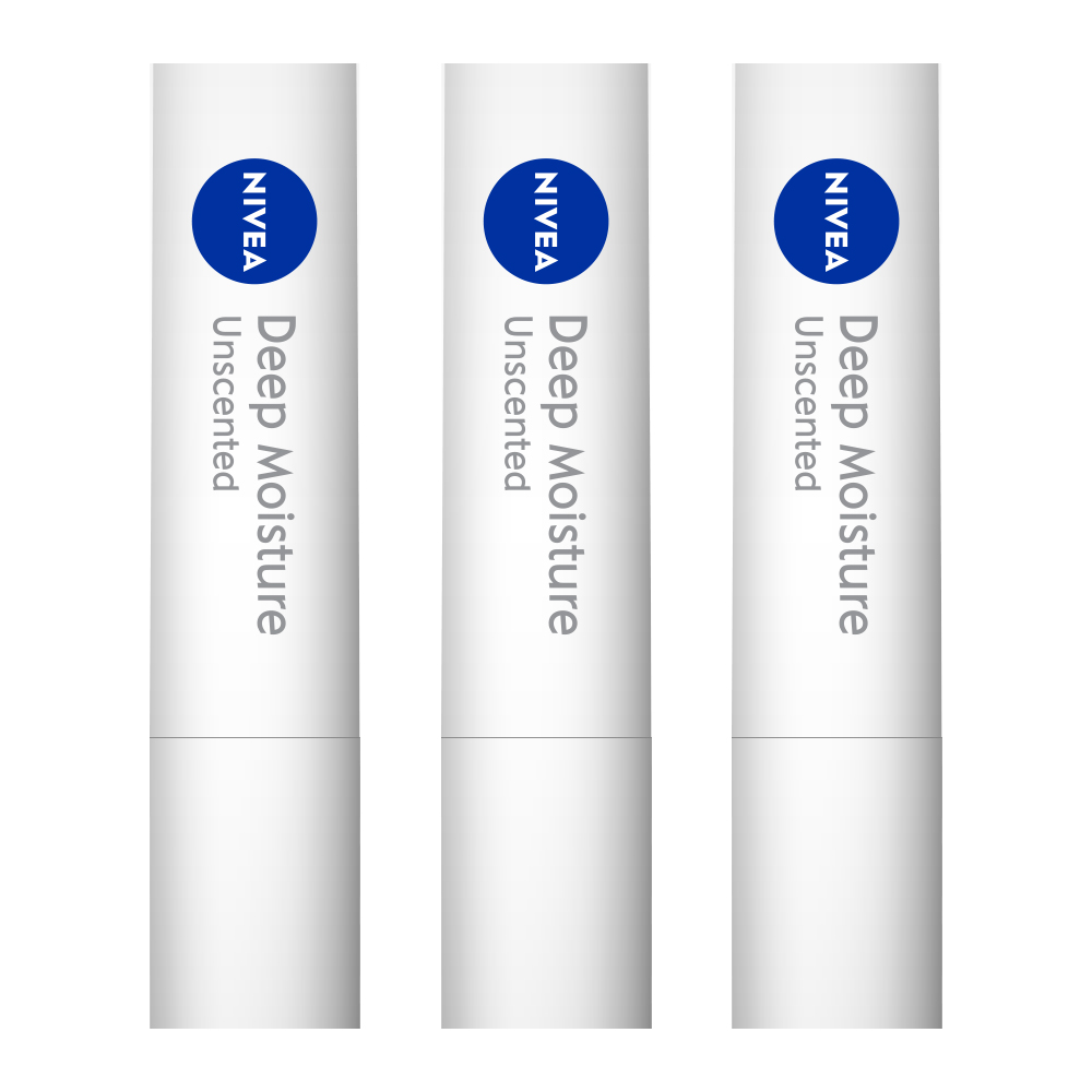 니베아 립케어 딥 모이스처 언센티드 2.2g 3개