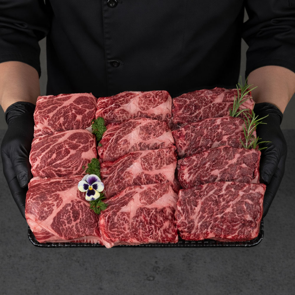 투쁠 한우 선물세트 등심 500g + 채끝안살 500g