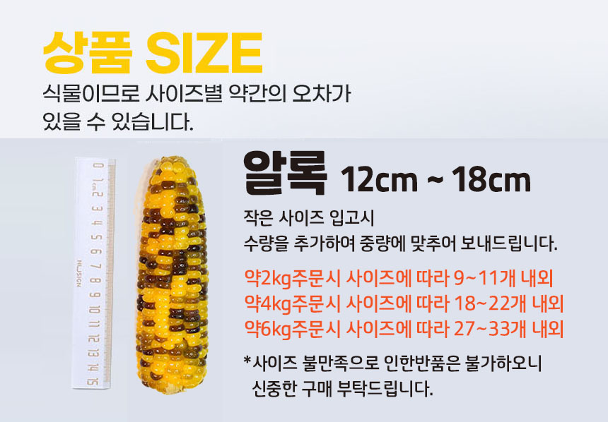 무한상사 냉동삶은옥수수, 2kg 내외, 1박스
