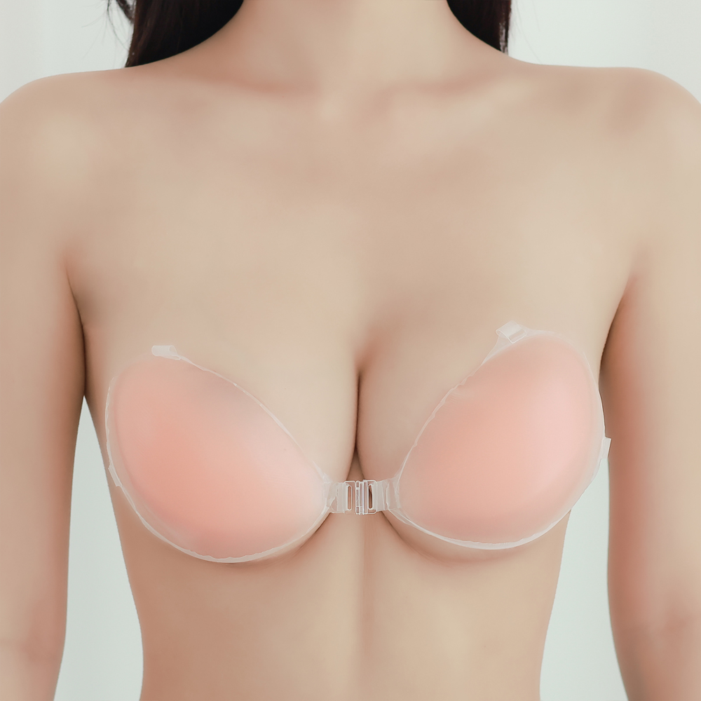 접착형 웨딩 수영복 비키니 오프숄더 볼륨 누드 브라 no.151, 1cm 얇은 몰드형, B컵