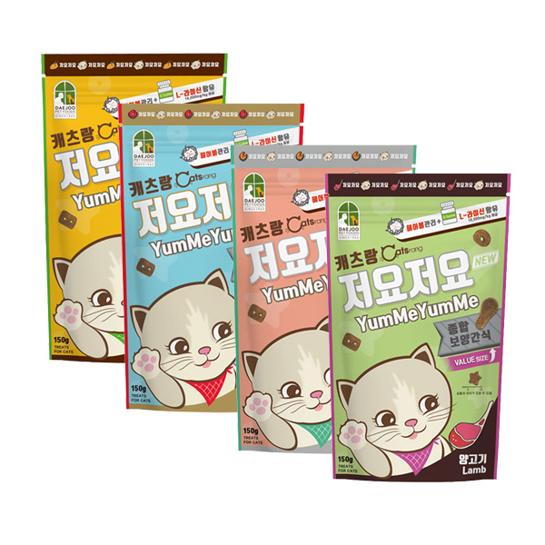 캐츠랑 저요저요, 닭, 양, 연어, 참치, 150g, 1세트