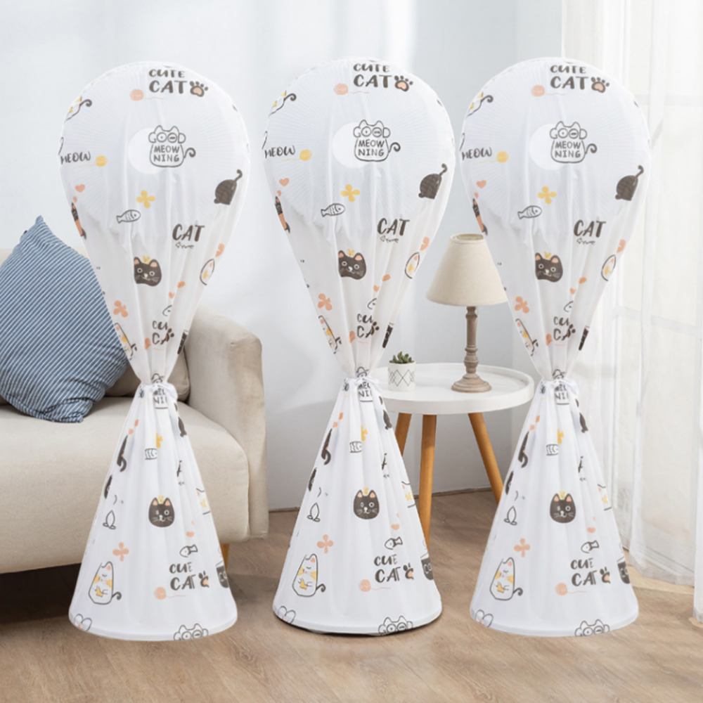 선풍기 방수 풀커버, 카페냥이+카페냥이+카페냥이, 60x140cm, 3개