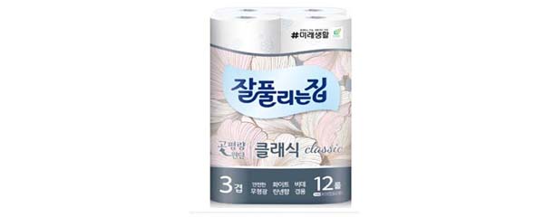 미래생활 잘풀리는집 클래식, 3겹, 27m, 12롤, 1팩