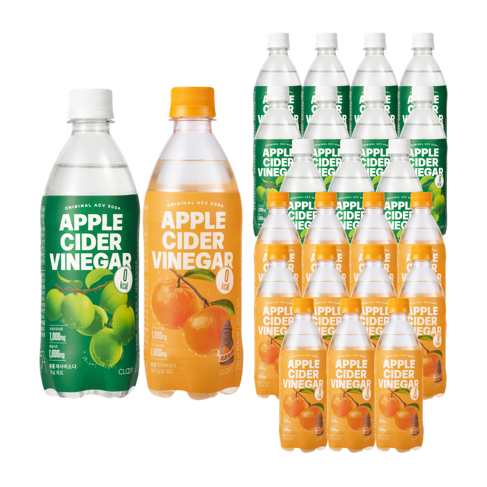 클룹 애사비소다, 매실, 500ml, 12개 + 제주감귤, 500ml, 12개, 1세트 상세 이미지 2