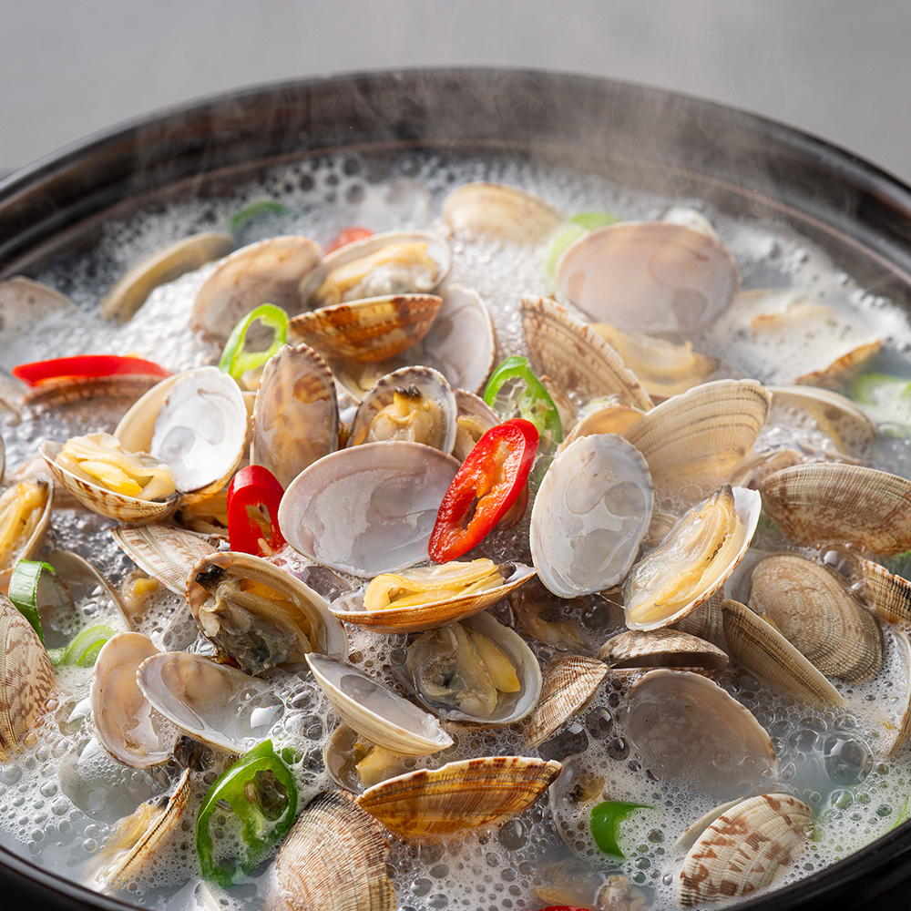 자숙 피바지락, 껍질손질 완료, 육수 그대로 냉동, 500g, 1팩