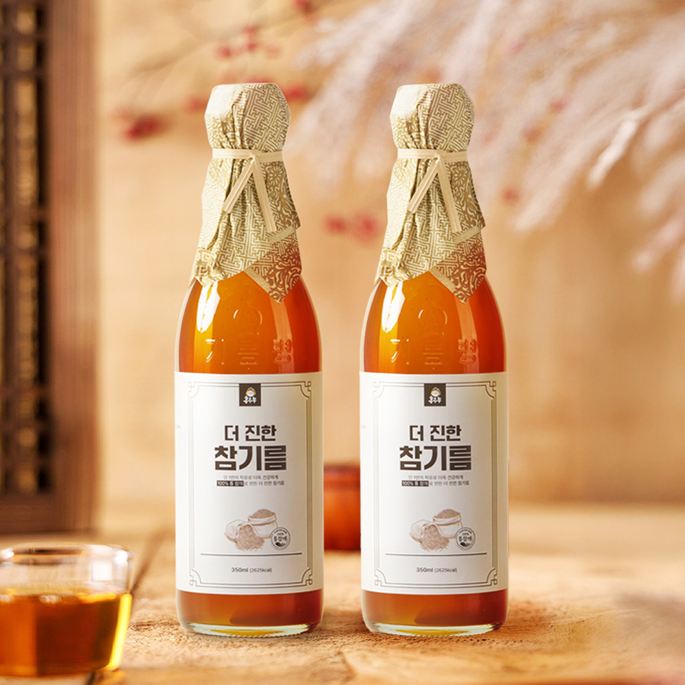 [토스]저온압착 참기름 350ml 2병 (11,900원/무배)