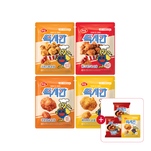 맥시칸치킨 350g 4개 + 양념치킨볶음면 2개 + 허니버터순살치킨 200g