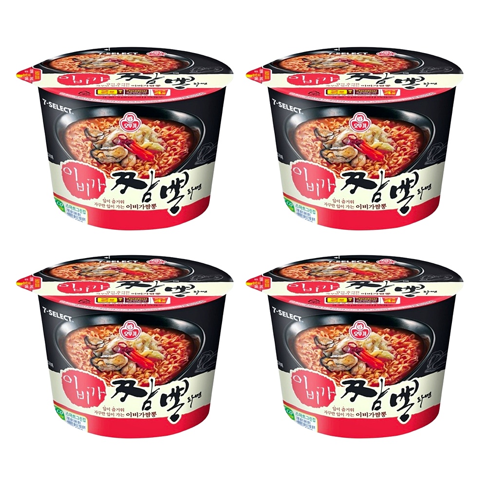 오뚜기 이비가 짬뽕라면, 105g, 4개
