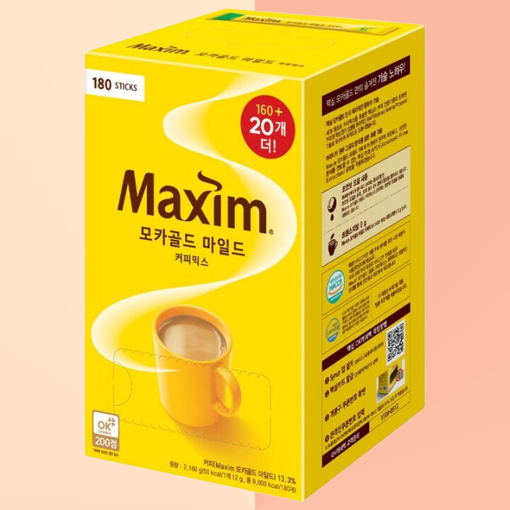 맥심 모카골드 마일드 커피믹스, 12g, 180개입, 1개