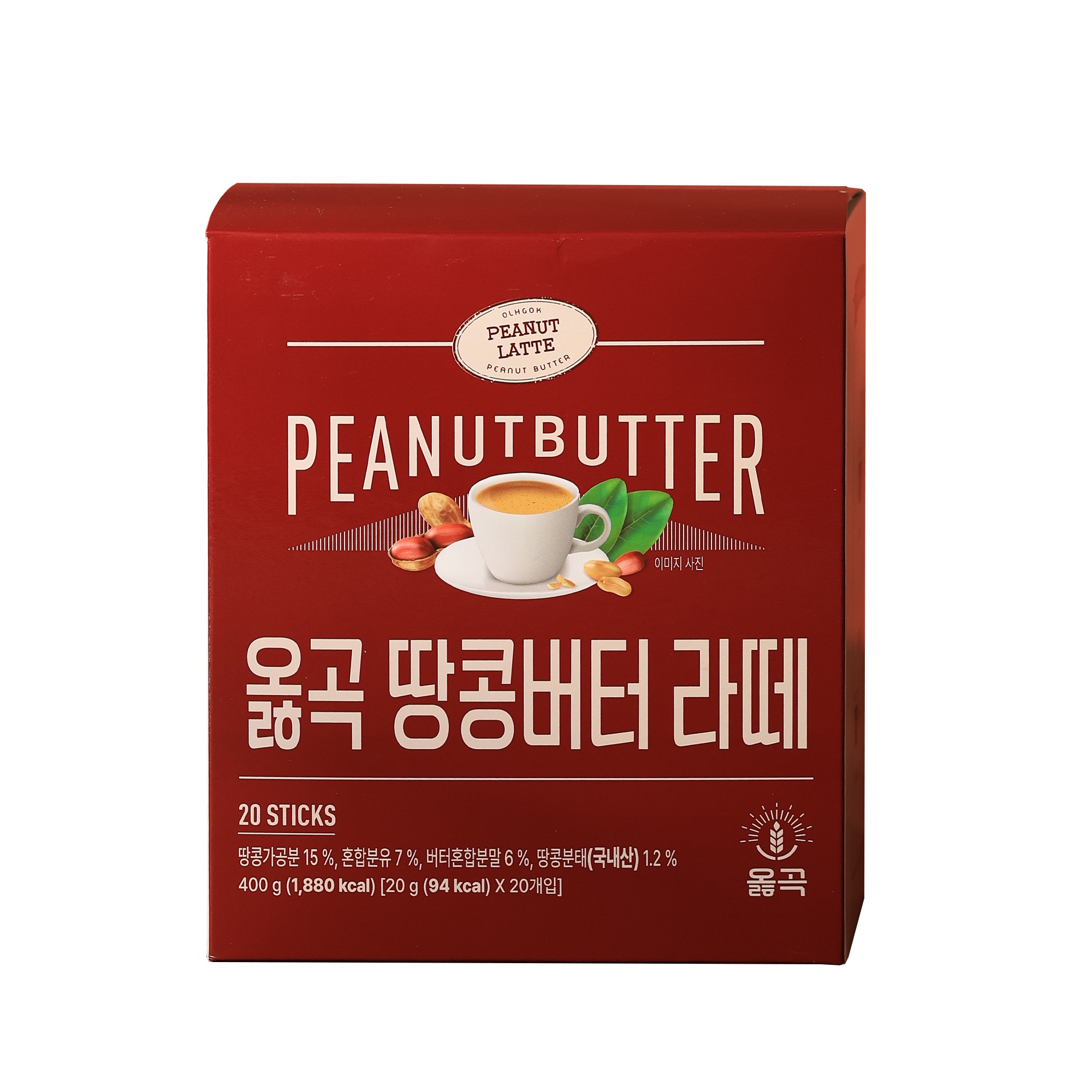 옳곡 땅콩버터 라떼, 20g, 20스틱, 1개 상품 이미지 1
