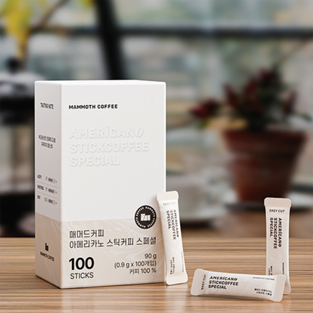 매머드 커피 아메리카노 스틱미니 클래식 + 스페셜, 180g, 200스틱, 1세트 상세 이미지 4