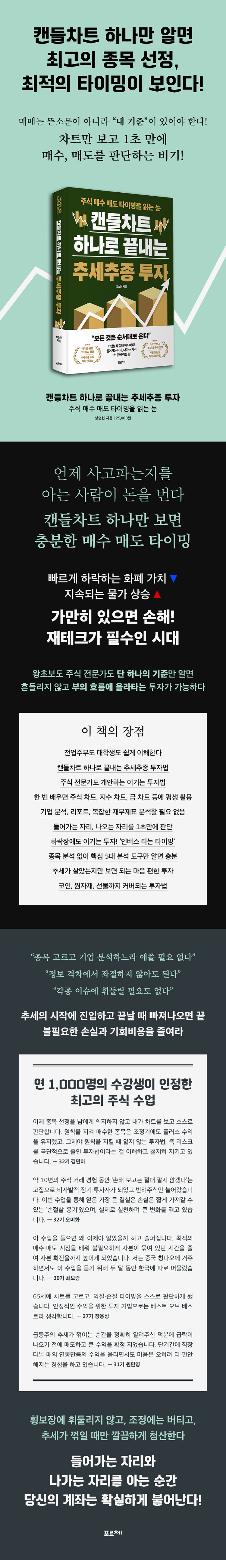 캔들차트 하나로 끝내는 추세추종 투자, 저자 성승현, 출판사 포르체 상세 이미지 1