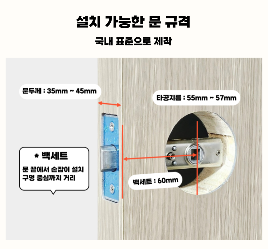 엠프라이스 방문손잡이 버튼형, 그레이, 1개 상세 이미지 3