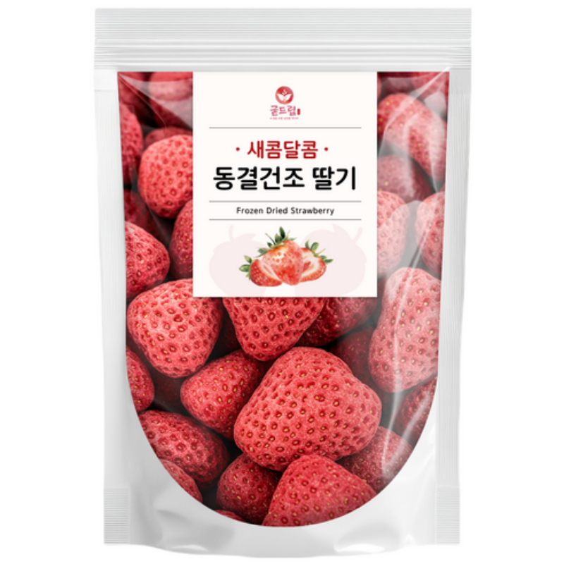 굳드림 동결건조 딸기, 200g, 1개 상품 이미지 1