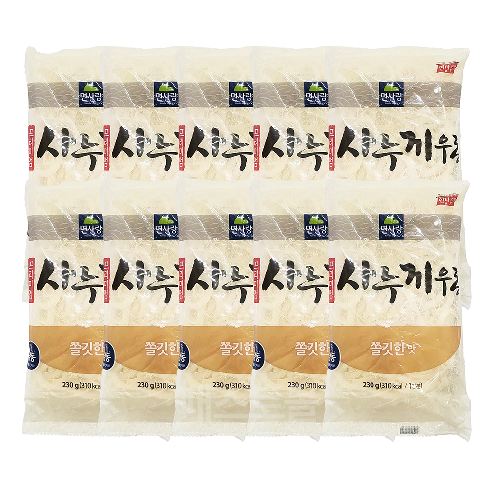 면사랑 프리미엄 사누끼우동 쫄깃한맛, 230g, 10개