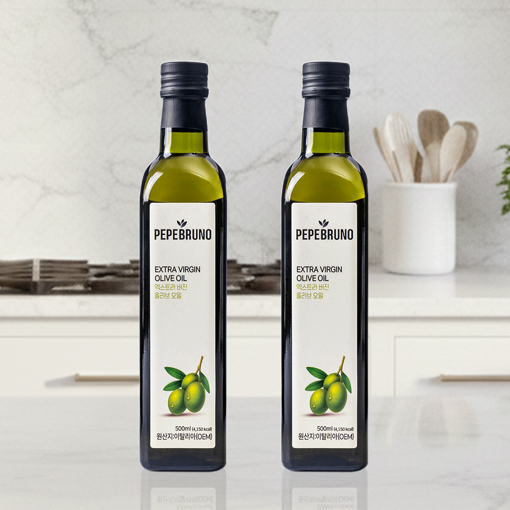 페페브루노 실속세트 D 엑스트라버진 올리브유 500ml x 2개