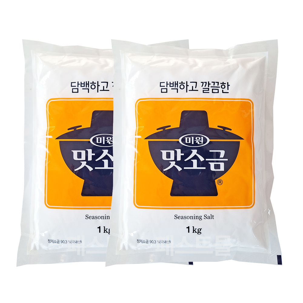 대상 미원 맛소금, 1kg, 2개