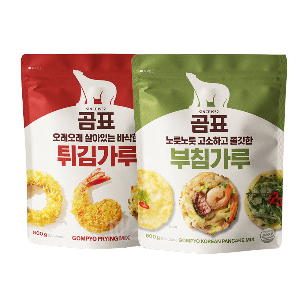곰표 튀김가루 500g + 부침가루 500g, 1세트