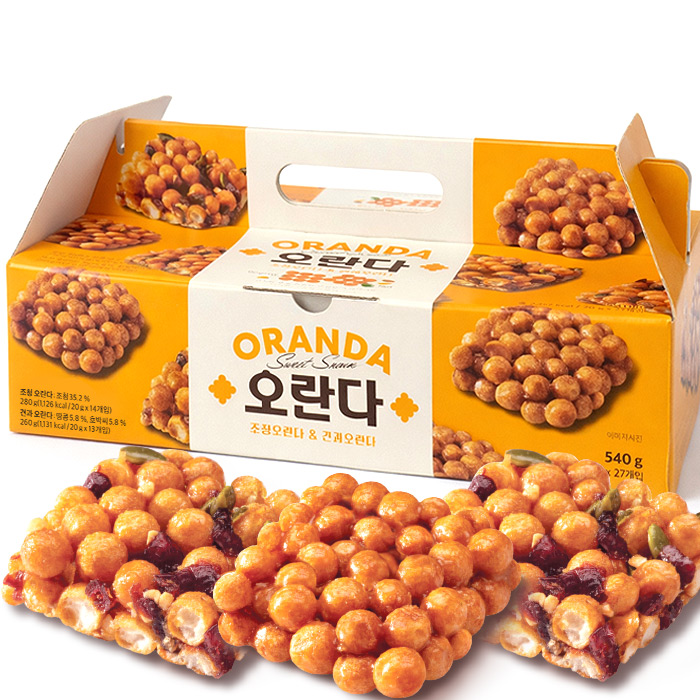 [토스쇼핑] 청우식품 조청오란다&견과오란다 세트, 540g, 1박스