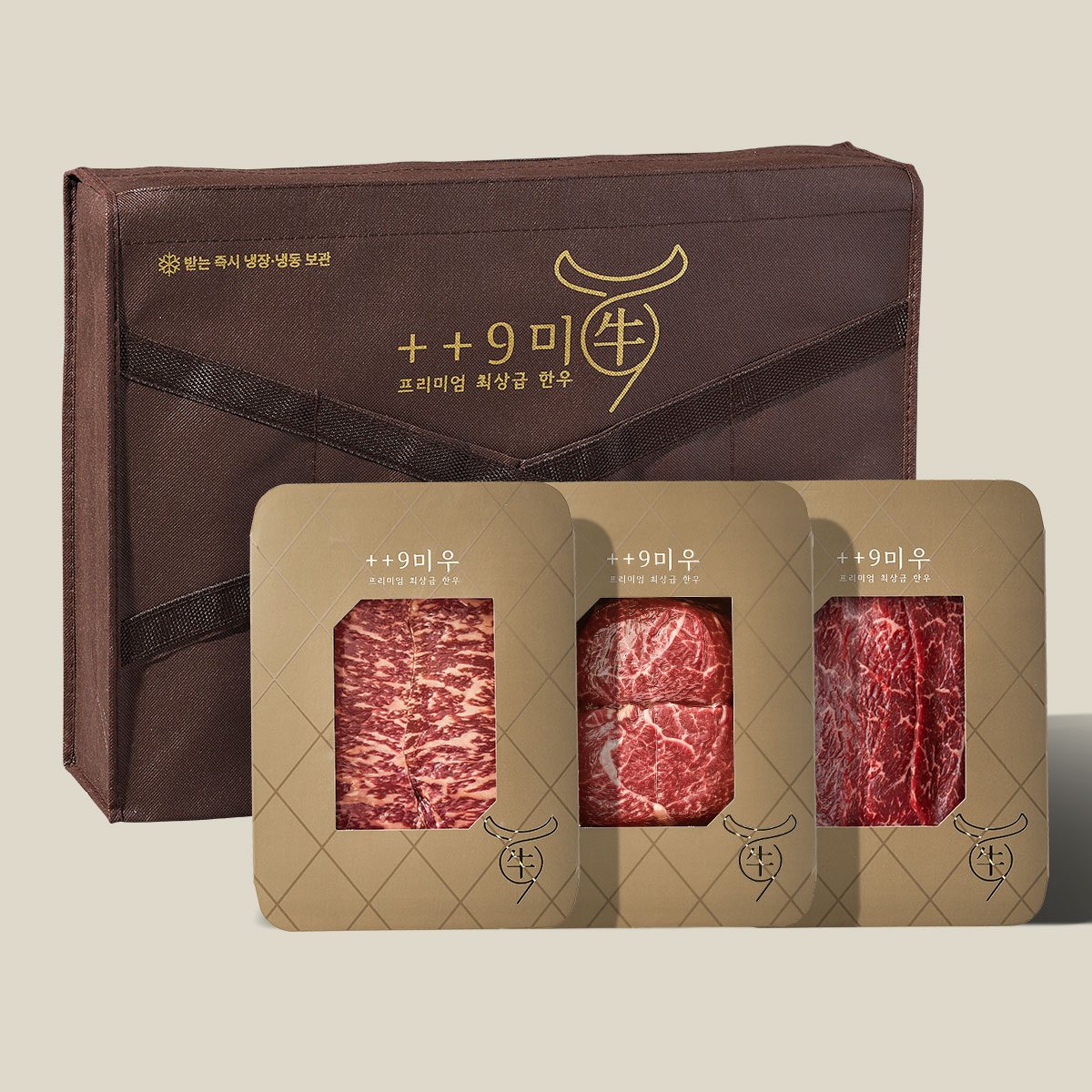 투쁠 9등급 한우 채끝+불고기+국거리 총 600g