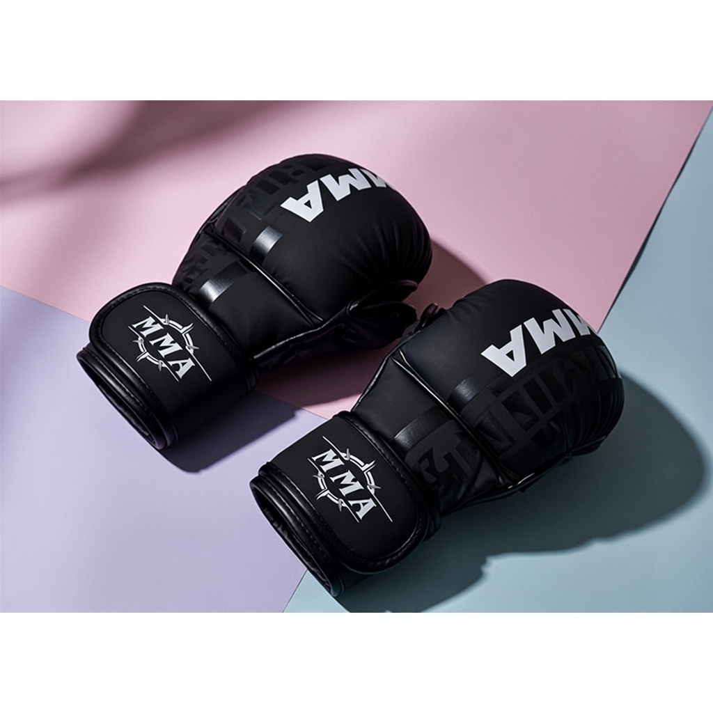 오픈핑거글러브 MMA 종합격투기, 기본형, 블랙, M, 9개 상세 이미지 2