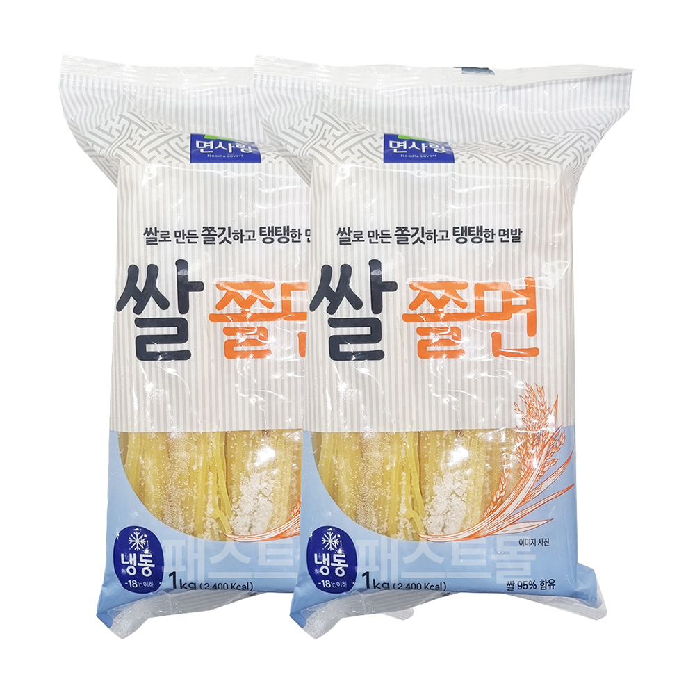 면사랑 쌀 쫄면, 1kg, 2개