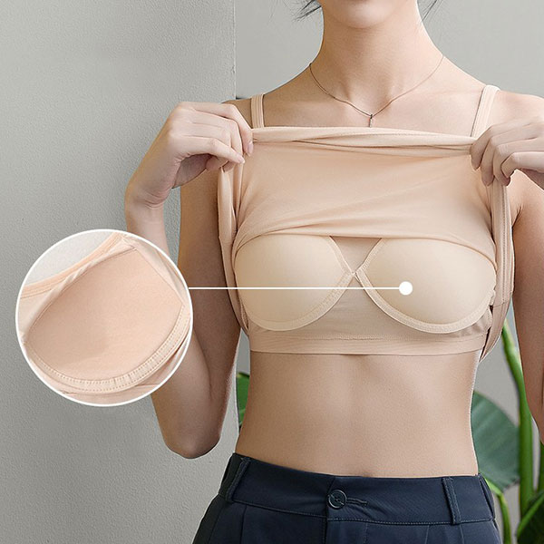 소프트 모달 노와이어 브라탑 나시, 화이트, M, 1개 상품 이미지 2