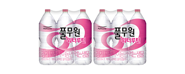 풀무원 워터루틴 생수, 라벨랜덤, 2L, 12개