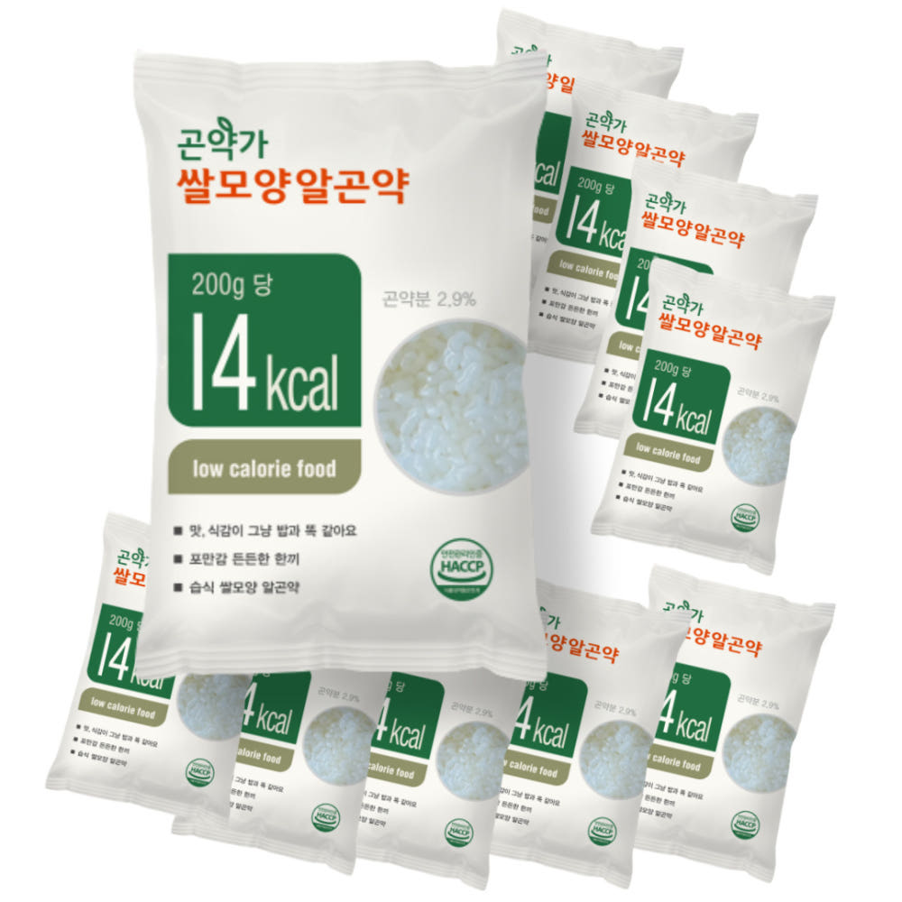곤약가 쌀모양알곤약, 200g, 20개