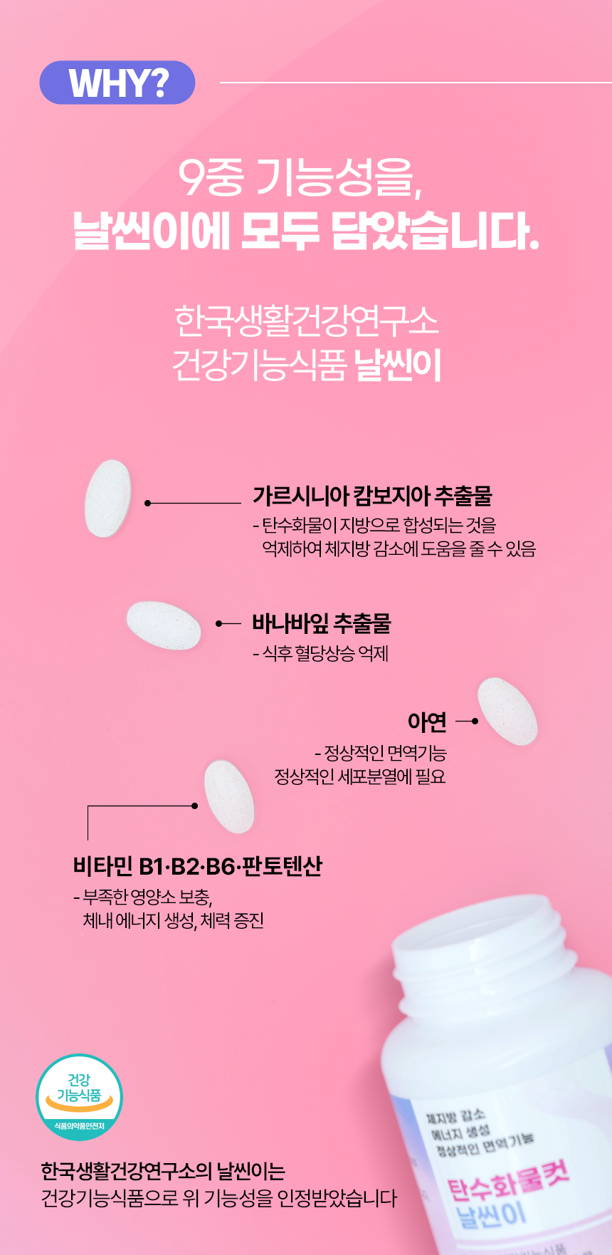 날씬이 탄수화물컷, 60정, 4박스