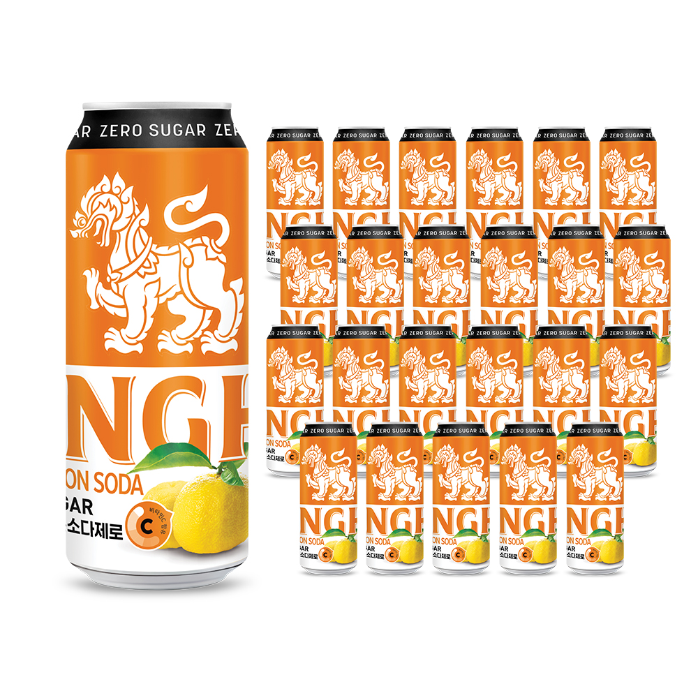 싱하 유자소다 제로 탄산음료, 330ml, 24개 상품 이미지 1