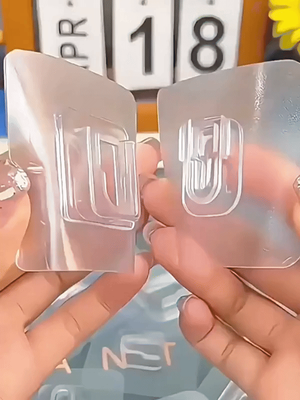 강력 접착 후크, 매트 클리어, 10개입, 1개 상세 이미지 6