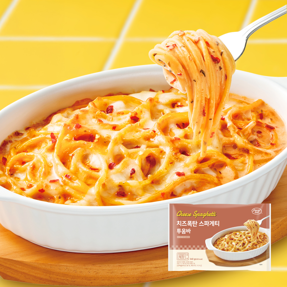 페이보잇 치즈폭탄 스파게티 투움바, 340g, 4팩