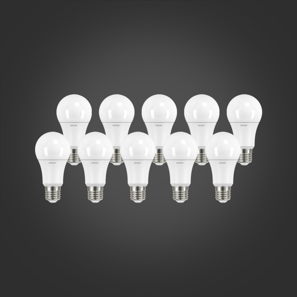 오스람 LED 클래식 A 램프 10.5W 플리커프리, 10개