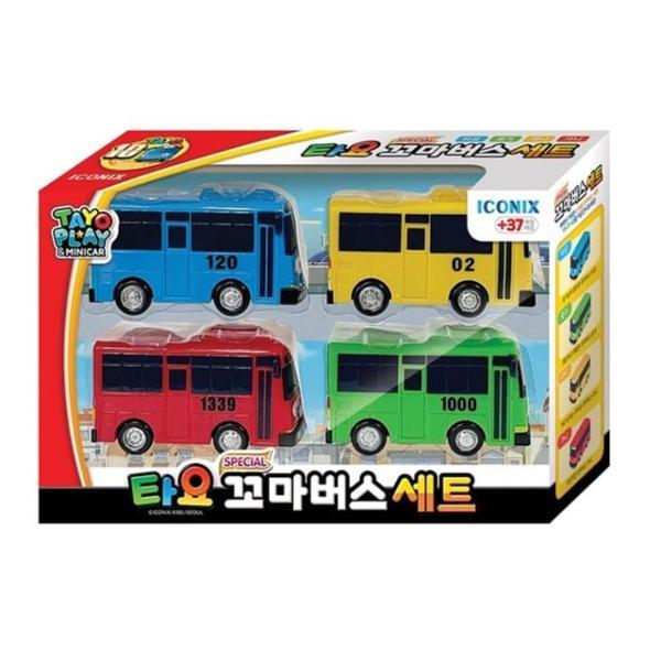 아이코닉스 타요 스페셜 꼬마버스 세트, 빨강, 184x49x120mm, 1개