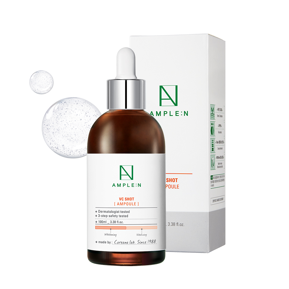 앰플엔 VC샷 앰플, 미백, 광채, 100ml, 1개