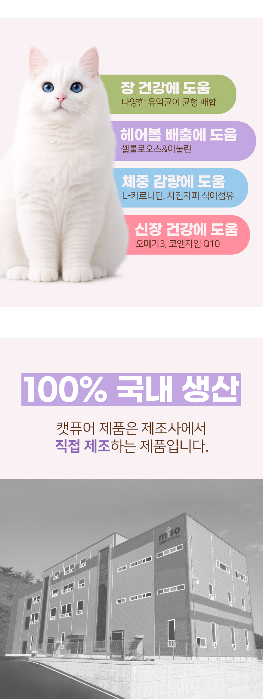 캣퓨어 고양이 올데이 미니캔 유산균 습식캔, 신장 건강에 도움, 240g, 8개, 1개 상세 이미지 5
