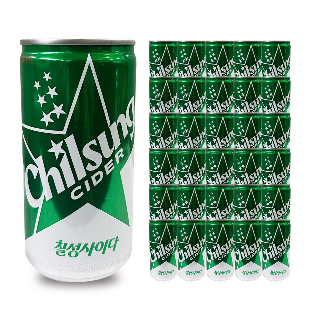 롯데 칠성 사이다, 190ml, 30캔