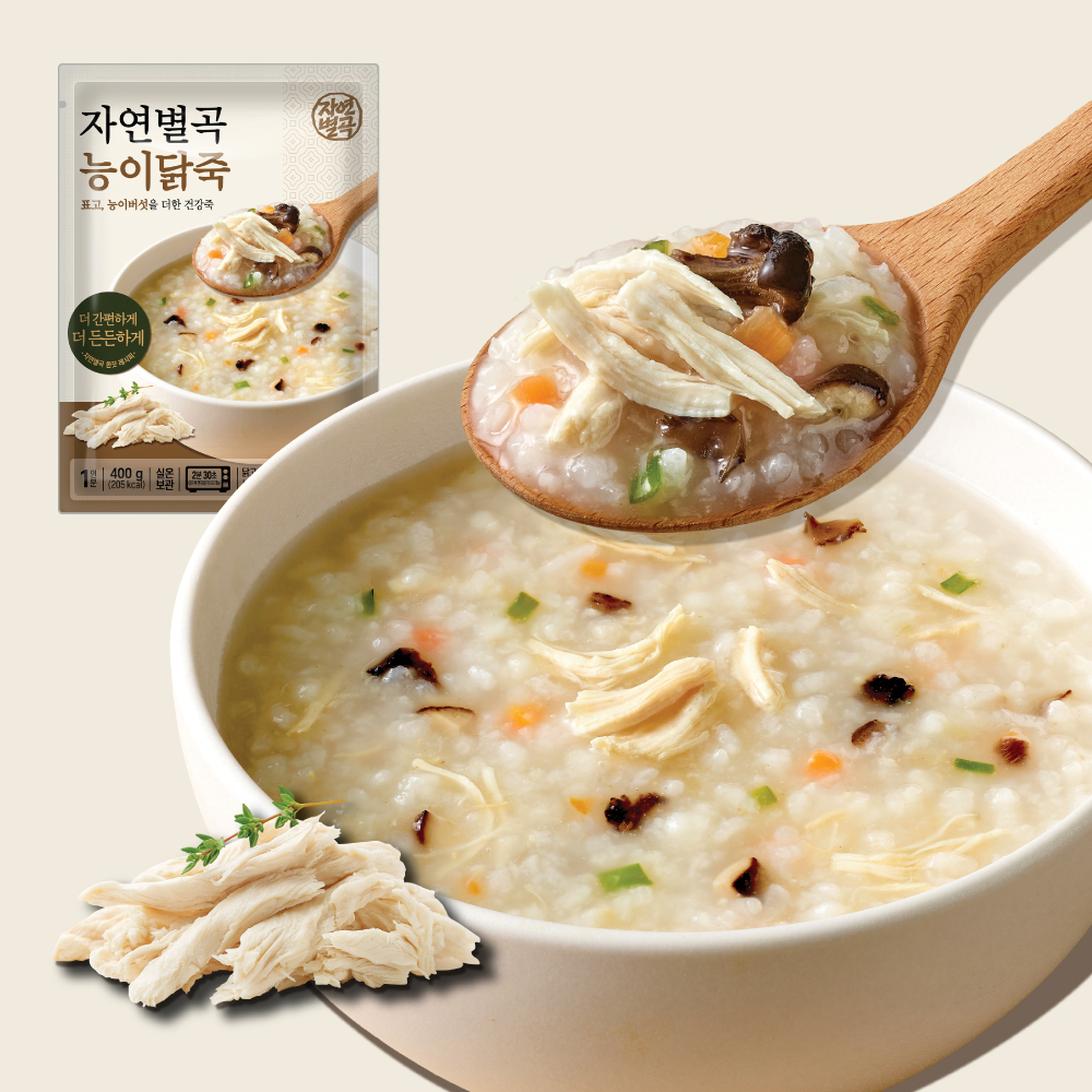 [토스쇼핑] 자연별곡 능이닭죽, 400g, 3개